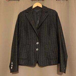 Dark Grey Pinstripe Blazer
